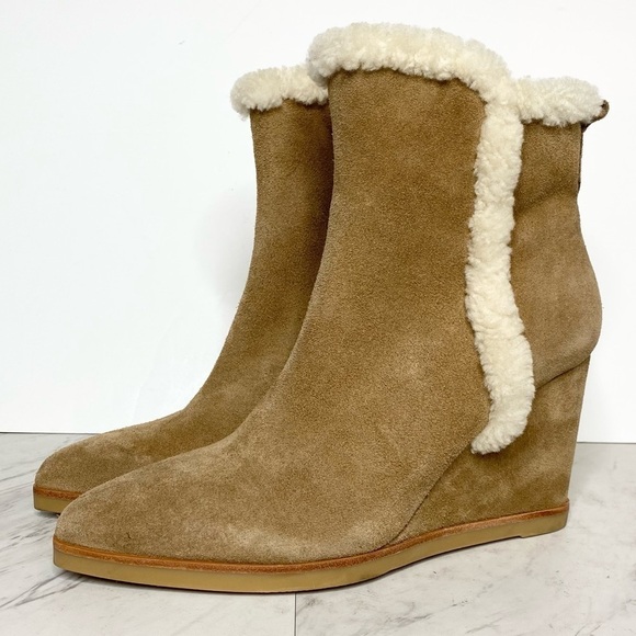 New! Marc Fisher Brendan Fur Cuff Boot